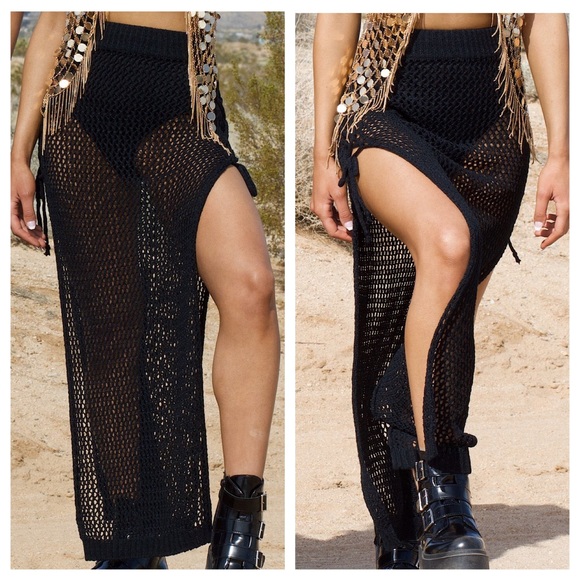 Knit Crochet Skirt & Swim Cover Up - Picture 2 of 7